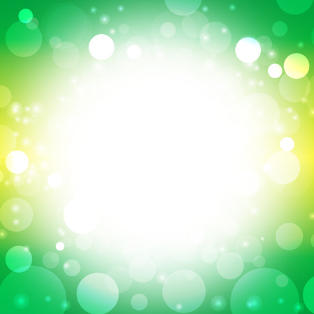 abstract green background border vector illustration, design for springのイラスト素材