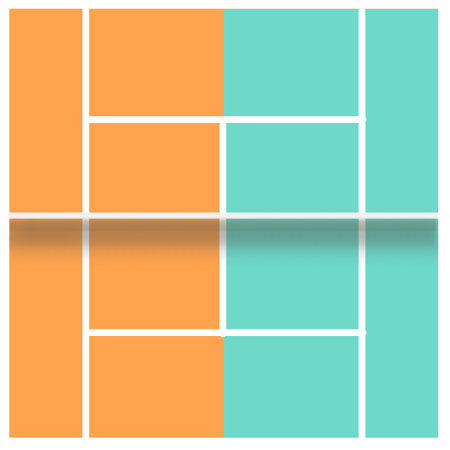 Orange Blue Color of Tennis Court Graphic Cartoon Wallpaperの写真素材