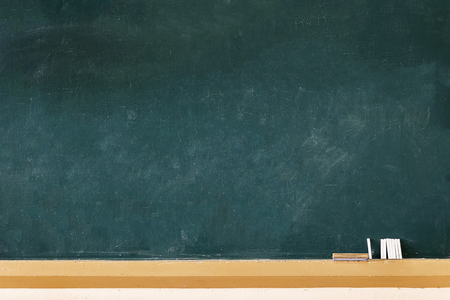Blackboard, chalk, brush delete boardの写真素材