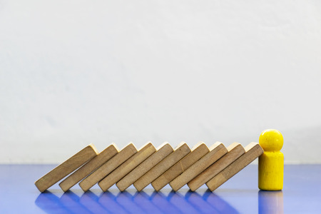 The yellow stick is firmly placed,can support the falling plate.の写真素材