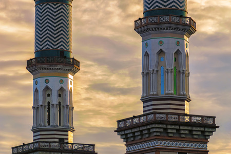 Light of hope. The mosque is in Thailand. It is an important Islamic place. It is beautiful for the sight.のeditorial素材