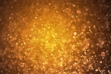 Christmas light background. Holiday glowing backdrop. Defocused Background With Blinking Stars. Blurred Bokeh.の写真素材