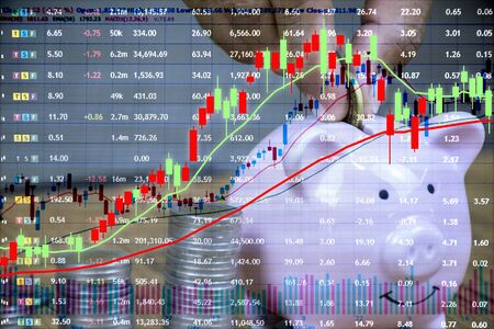 Various type of financial and investment products in Bond market. i.e. REITs, ETFs, bonds, stocks. Sustainable portfolio management, long term wealth management with risk diversification concept.の写真素材