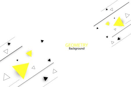 Abstract geometric background with triangles, Independent triangle shape, Point, line.の写真素材