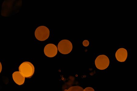 Gold abstract bokeh background, Glittering stars of bokeh use for celebrate backgroundの写真素材