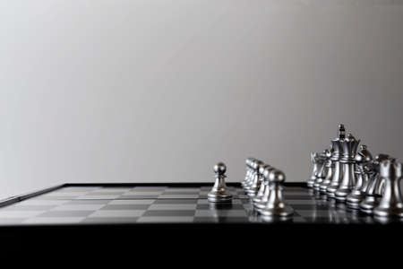 Chess figure, business concept strategy, leadership, team and successの写真素材