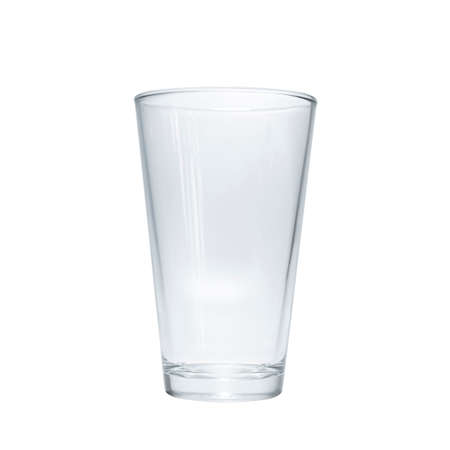 Long shape. Empty glass isolated on white background.の写真素材