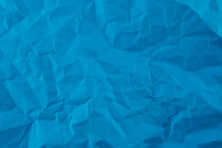 blue plastic wrinkle background, abstract rough texture surfaceの写真素材