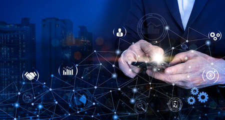 Digital technology, Ai Artificial Intelligence, IoT Internet of Things, big data, digital...