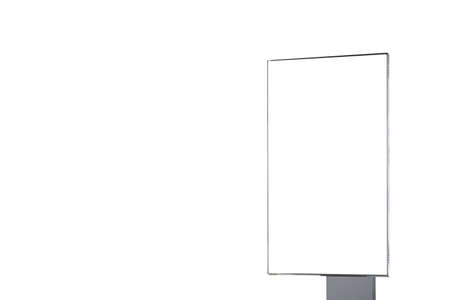 White empty outdoor business signage mock upの写真素材