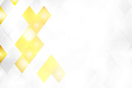 White gray and yellow diamond geometric pattern backgroundの写真素材