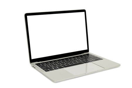 Modern technology gadgets kit, responsive design presentation templates. Mockup Composed of laptop pc isolated on white background,  copy space.の写真素材