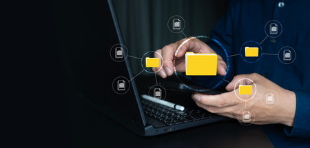 Electronic documents, Document management system and process automation. Search and managing files...
