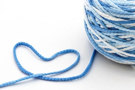 knit on white backgroundの写真素材
