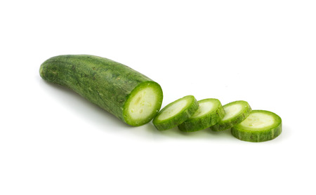 Snake gourd sliceの写真素材