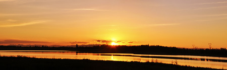 Mirror Lake Sunset の写真素材