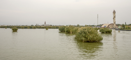 Ningxia Shahu Nature Tourist Area, Ningxia Sand Lakeのeditorial素材