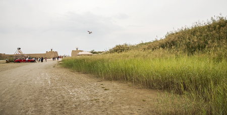 Ningxia Shahu Nature Tourist Area, Ningxia Sand Lakeのeditorial素材