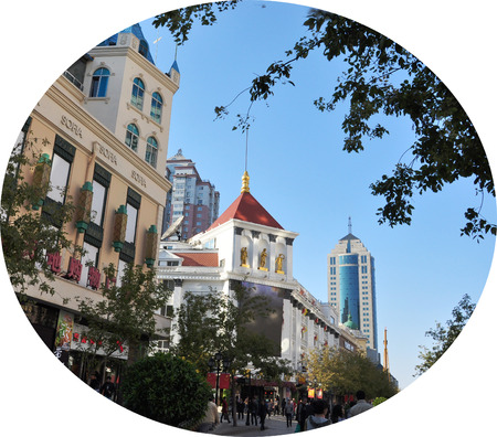 Commercial building at Chinaのeditorial素材