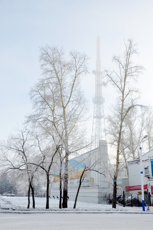 hulun buir winter street Sceneryのeditorial素材