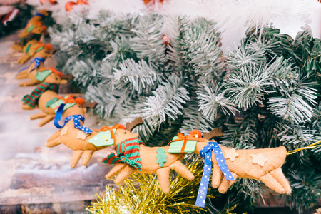 New Year background. Christmas background. Christmas tree and Christmas decorations. Christmas background - Imageの写真素材