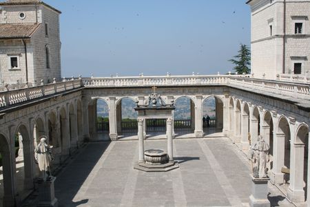 View from Monte Cassinoの写真素材