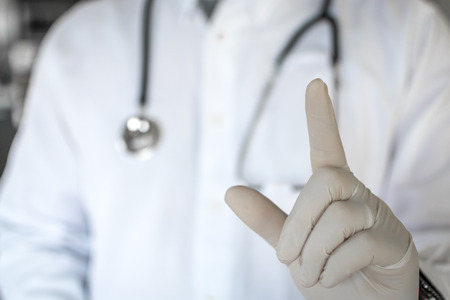 Doctor wearing his stetoscope