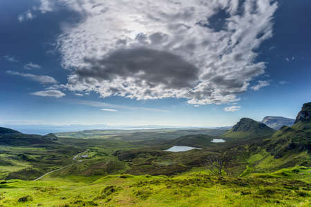 Fairy-tale landscape, The Quiraing walk, Isle of Skye, Scotland