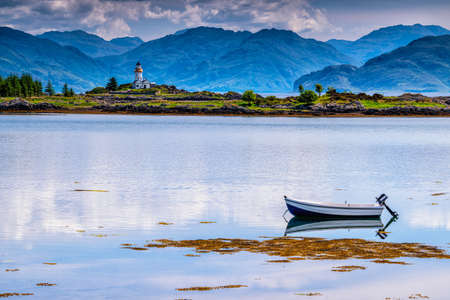 Fairy-tale landscape, Isle Ornsay Lighthouse, Isle of Skye, Scotland