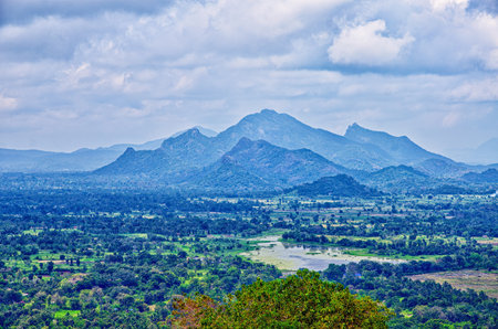 View from Sigiriya, called Lion Rock. Sri Lanka.の写真素材