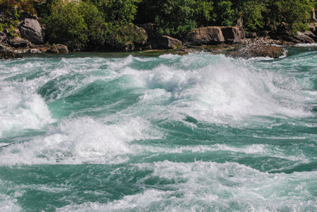 White Water Walk. Niagara river, Onterio, Canada.の写真素材