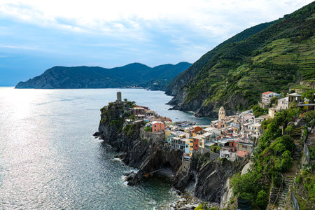 Beautifull town Vernazza, Cinque Terre, Liguria, Italy