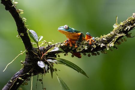 Cruziohyla calcarifer, the splendid leaf frog or splendid treefrog, in the south Costa Ricaの写真素材