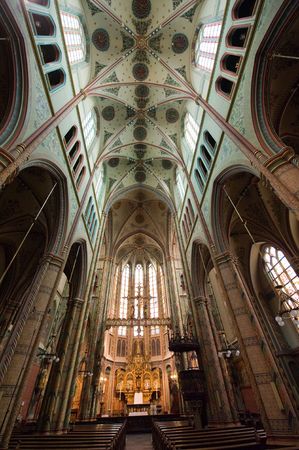 The interior of a catholic church