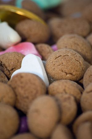 Lots of candy for the Sinterklaas celebrationの写真素材