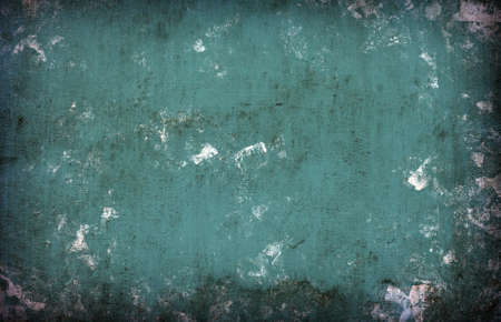grunge stained green wall background for multiple usesの写真素材
