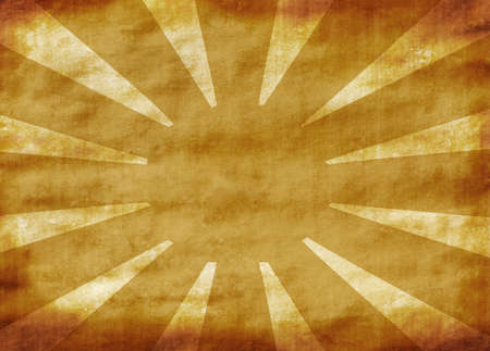 abstract yellow vintage grunge background with sun rays for multiple uses の写真素材