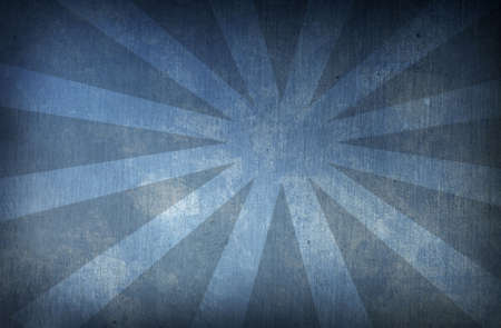 abstract blue vintage grunge background with sun rays for multiple uses の写真素材