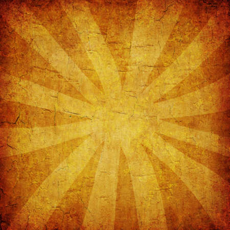 abstract yellow vintage grunge background with sun rays for multiple uses の写真素材