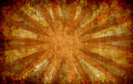 abstract yellow vintage grunge background with sun rays for multiple uses の写真素材