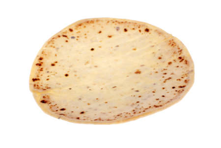 plain tortilla isolated over white background