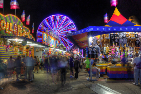 The Minnesota State fair is the largest gathering in Minnesota and millions of people attend during the two weed period.のeditorial素材