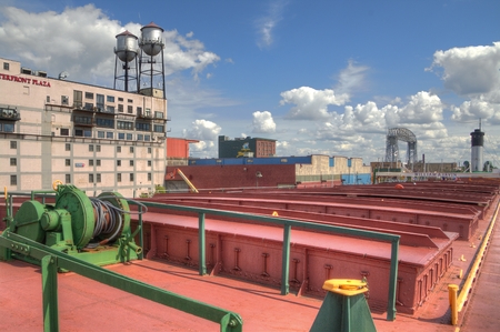 The Irvin is a floating boat Museum located in Duluth, Minnesotaのeditorial素材