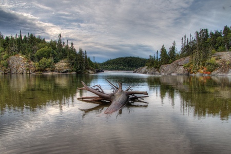 Pukaskwa National Park is on the Shores of Lake Superior in Northern Ontario, Canadaの写真素材