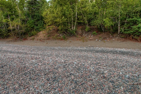 Lake Superior Provincial Park is on the Shore of the Lake in Northern Ontario, Canadaの写真素材
