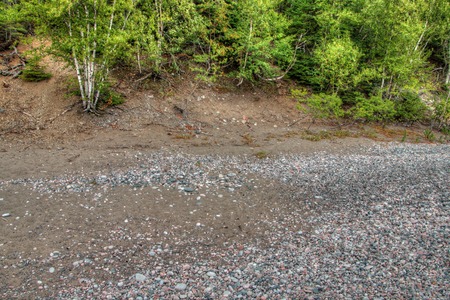 Lake Superior Provincial Park is on the Shore of the Lake in Northern Ontario, Canadaの写真素材