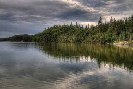 Pukaskwa National Park is on the Shores of Lake Superior in Northern Ontario, Canadaの写真素材