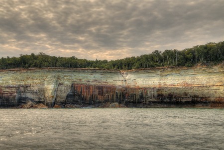 The Painted Rocks National Lakeshore in Upper Michigan has a wide variety of Attractionsの写真素材
