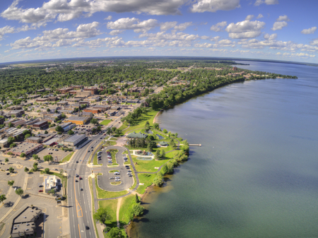 Bemidji is a Town in Central Minnesota on the Shores of a Lake with the same Nameの写真素材