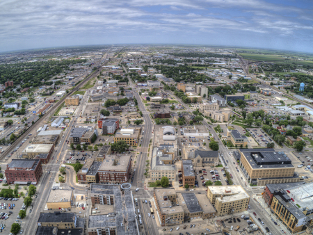Fargo is a the largest City in North Dakota on the Red Riverのeditorial素材